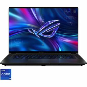 Laptop Gaming ASUS ROG Flow X16 GV601VI cu procesor Intel® Core™ i9-13900H pana la 5.40 GHz, 16, QHD+, Mini LED, 240Hz, Touch, 32GB, 2TB SSD, NVIDIA® GeForce RTX™ 4070 8GB GDDR6, Windows 11 Pro, Off Black imagine