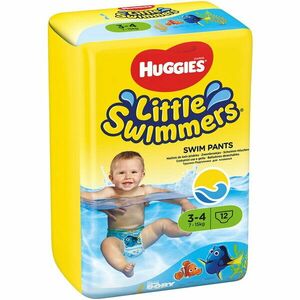 Scutece-chilotel pentru apa Huggies Little Swimmers 3-4, 7-15 Kg, 12 buc imagine
