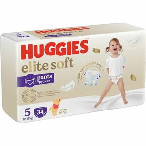 Scutece chilotel Huggies Elite Soft Pants 5, 12-17 kg, 34 buc imagine