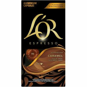 Cafea capsule L'OR Espresso Caramel, 10 bauturi x 40 ml, compatibile cu sistemul Nespresso®*, 52 g imagine