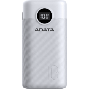 Acumulator extern ADATA 10000mah AP10000QCD-DGT-CWH, White imagine