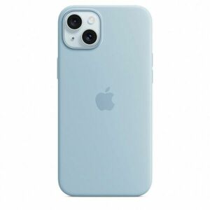 Husa de protectie Apple Silicone Case with MagSafe pentru iPhone 15 Plus, Light Blue imagine