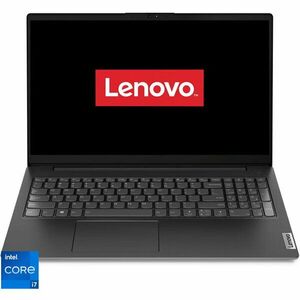 Laptop Lenovo Lenovo V15 G4 IRU cu procesor Intel® Core™ i7-1355U pana la 5.0GHz, 15.6 Full HD, IPS, 16GB RAM, 1TB SSD, Intel® Iris® Xe Graphics, No OS, Business Black, 3y Courier or Carry-in imagine