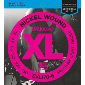 D'Addario EXL170-6 Set de 6 corzi pentru bas imagine