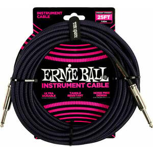 Ernie Ball Braided Straight Straight Inst Cable Violet 7, 5 m Drept - Drept imagine