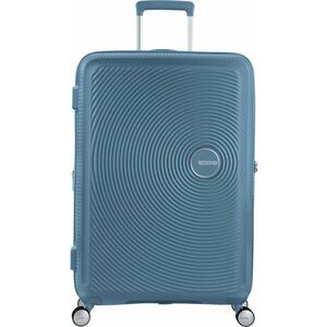 American Tourister Soundbox Spinner EXP 77/28 Large Check-in Stone Blue 97/110 L Luggage imagine