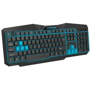 Tastatura Gaming Esperanza EGK201B Tirions, USB (Negru/Albastru) imagine