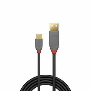 Cablu de date Lindy LY-36886, 1m, USB 2.0 Type A - USB-C imagine