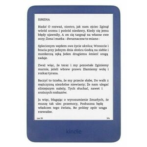 E-Book Reader Amazon Kindle 11 2022, 6inch, 300ppi, 16GB, Bluetooth, Wi-Fi, Versiunea fara Reclame (Albastru) imagine