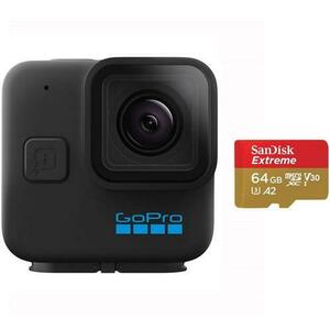 Camera video sport GoPro H11B MINI, 5.3K60, Bundle (Negru) imagine