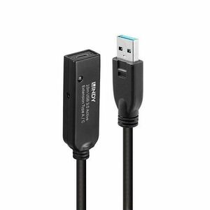 Cablu prelungitor USB Lindy LY-43376, 10m, USB 3.0 A - USB C imagine