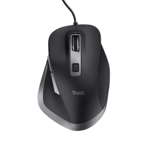 Mouse Optic Trust Fyda, cu fir, USB, 5000 DPI (Negru) imagine