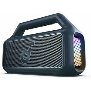 Boxa portabila Anker Soundcore Boom 2, 80W, Bluetooth, BassUp 2.0, Waterproof IPX7, Lumini RGB (Albastru) imagine