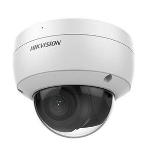 Camera supraveghere exterior IP Dome Hikvision AcuSense DarkFighter DS-2CD2146G2H-ISU, 2.8 mm, 4 MP, PoE, slot card, microfon (Alb) imagine