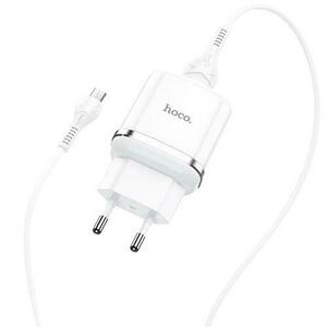 Incarcator Retea HOCO N3, Quick Charge, 18W, 1 X USB, cablu MicroUSB 1m (Alb) imagine
