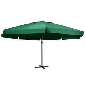 Umbrela de terasa vidaXL 47371, Poliester/Aluminiu, 600 x 330 cm, Verde imagine