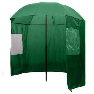 Umbrela pentru pescuit vidaXL 91028, 300 x 240 cm, Verde imagine