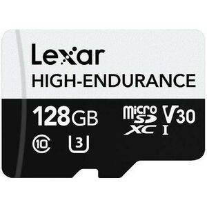 Card de memorie Lexar High-Endurance, 128GB, microSDXC, UHS-I U3 imagine