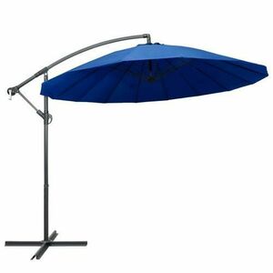 Umbrela de soare suspendata vidaXL 47227, stalp din aluminiu, 300 x 258 cm, Albastru imagine