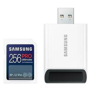 Card de memorie Samsung PRO Ultimate, 256GB, SDXC, UHS-I U3, V30, Adaptor USB inclus imagine