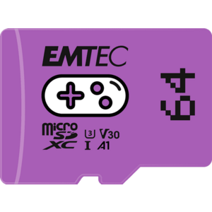 Card de memorie Emtec Gaming 64GB, microSDXC, Clasa 10, UHS-I U3, V30, A1 imagine
