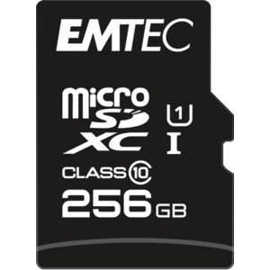Card de memorie Emtec Elite Gold, 256GB, microSDXC, UHS-I U1, Adaptor SD inclus imagine