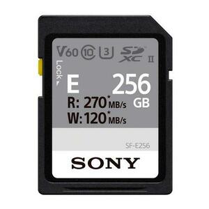 Card de memorie Sony SFE256, 256GB, SDXC, UHS-II U3, Clasa 10, V60 imagine