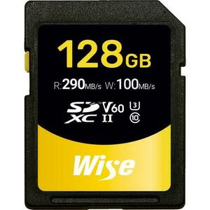 Card de memorie Wise Advanced, 128GB, SDXC, UHS-II U3, V60, Clasa 10 imagine