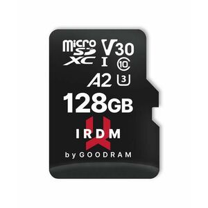 Card de memorie GOODRAM IRDM M2AA, 128GB, microSDXC, V30, UHS-I U3, A2, Adaptor SD inclus imagine