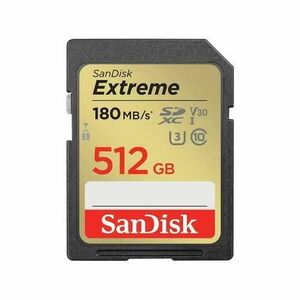 Card de memorie SanDisk Extreme SDSDXVV-512G-GNCIN, 512GB, SDXC, UHS-I U3, V30, 180/130 MB/s imagine