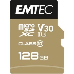 Card de memorie Emtec SpeedIN PRO, 128GB, microSDXC, Clasa 10, V30, A1, UHS-I U3, Adaptor SD inclus imagine