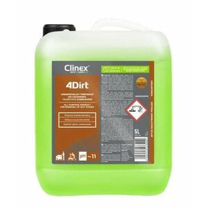 Detergent concentrat CLINEX 4Dirt, 5 litri, universal, pentru degresare si curatare suprafete murdare imagine