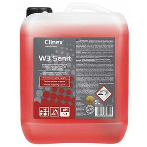 Detergent lichid concentrat CLINEX W3 Sanit, 5 L, pentru curatarea obiectelor sanitare, toaletelor imagine