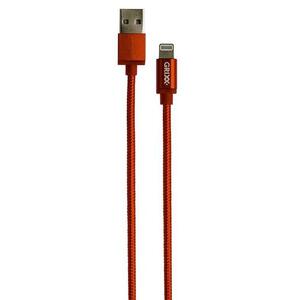 Cablu de date GRIXX GRCA8PINFRE01, USB-Lightning, Apple MFI License, impletit, lungime 1m, Rosu imagine