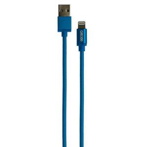 Cablu de date GRIXX GRCA8PINFBL01, USB-Lightning, Apple MFI License, impletit, lungime 1m, Albastru imagine