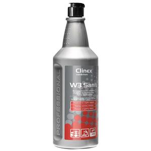 Detergent lichid CLINEX W3 Sanit, 1L, concentrat, pentru curatarea obiectelor sanitare, toaletelor imagine