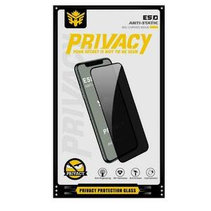 Folie de protectie Ecran Privacy ESD pentru Apple iPhone 14 Pro Max, Sticla Securizata, AB Ultra Glue imagine