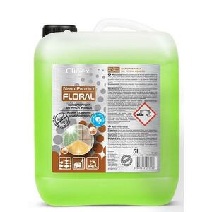 Detergent lichid CLINEX Nano Protect Floral, 5 L, pentru curatare pardoseli, cu particule de siliciu imagine