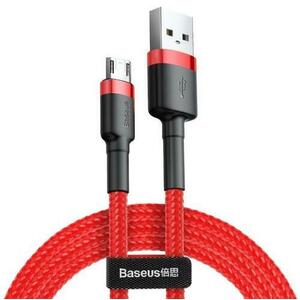 Cablu Date si Incarcare USB-A - microUSB Baseus Cafule, 18W, 1m, CAMKLF-B09, Rosu imagine