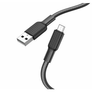 Cablu Date si Incarcare USB-A - microUSB HOCO X69, 18W, 1m, Negru imagine