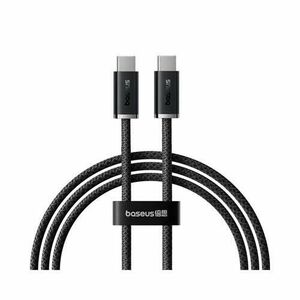 Cablu de date Baseus Dynamic 3 Series, USB-C la USB-C, 100W, Fast Charging, 1m, Negru imagine