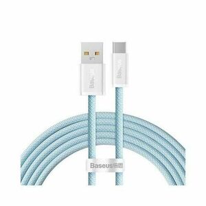 Cablu de date Baseus Dynamic Series, USB la USB-C, 100W, Fast Charging, 2m, Albastru imagine