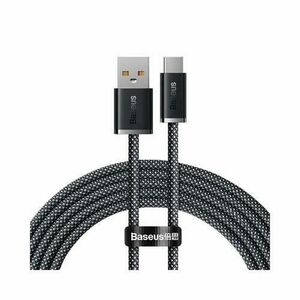 Cablu de date Baseus Dynamic Series, USB la USB-C, 100W, Fast Charging, 2m, Gri imagine
