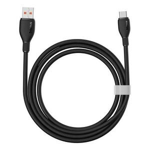 Cablu de date Baseus Pudding Series, USB la USB-C, 100W, Fast Charging, 1.2m, Negru imagine