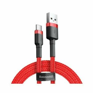 Cablu de date Baseus Cafule, USB la USB-C, Quick Charge , 2A, 3m, Rosu imagine