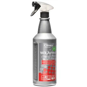 Detergent lichid CLINEX W3 Active Bio, 1 L, cu pulverizator, pentru curatare toalete si bai imagine