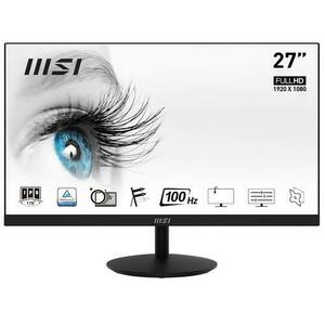 Monitor IPS LED MSI PRO 27inch MP271A, Full HD (1920 x 1080), VGA, HDMI, DisplayPort, Boxe, 100 Hz, 1 ms (Negru) imagine