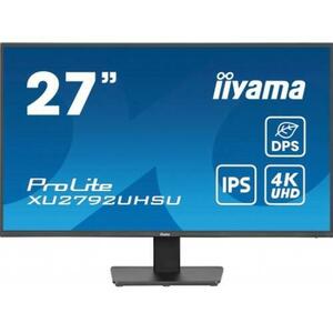 Monitor IPS LED Iiyama 27inch XU2792UHSU-B6, UHD (3840 x 2160), HDMI, DisplayPort, Boxe (Negru) imagine