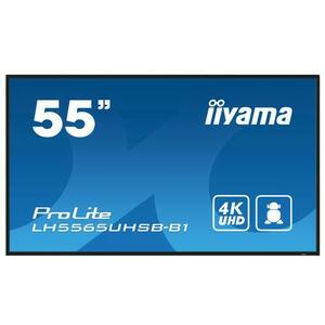 Ecran Profesional IPS LED iiyama ProLite 54.6inch LH5565UHSB-B1, UHD (3840 x 2160), HDMI, DisplayPort, Boxe (Negru) imagine