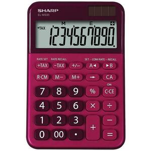 Calculator de birou Sharp SH-ELM335BRD, 10 cifre, Dual power (Mov) imagine